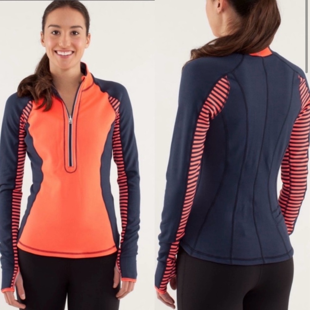 Lululemon Long Sleeve Reversible Half Zip Thermal Shirt